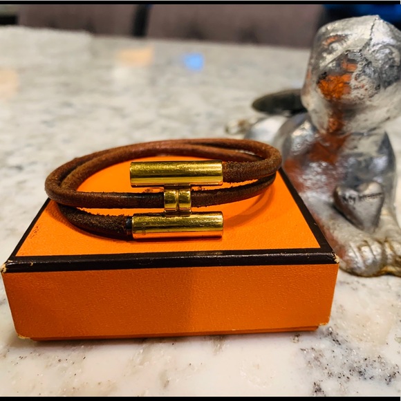 Hermes Jewelry - Hermes Tourni Leather Bangle Bracelet